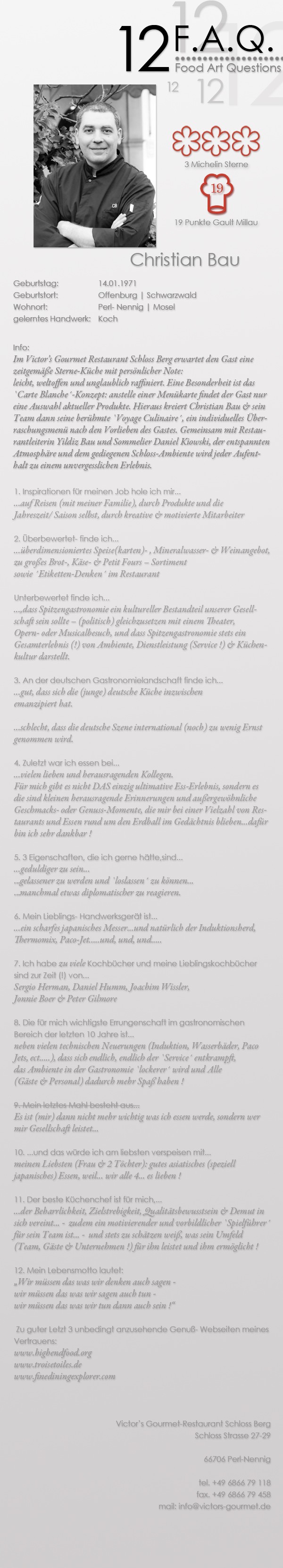 12 FAQ an Christian-Bau Christian Bau