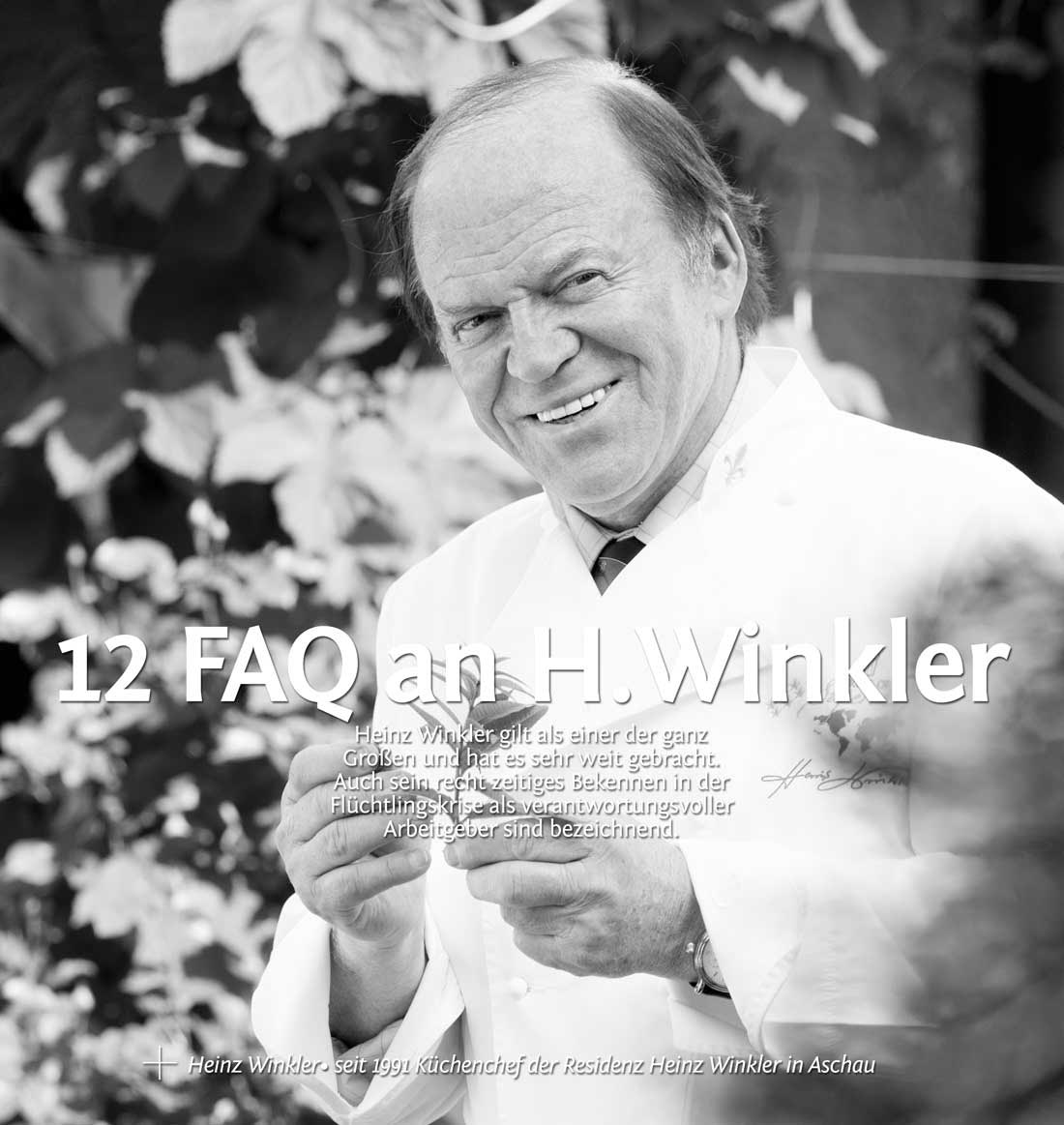 12 F.A.Q. an Heinz Winkler