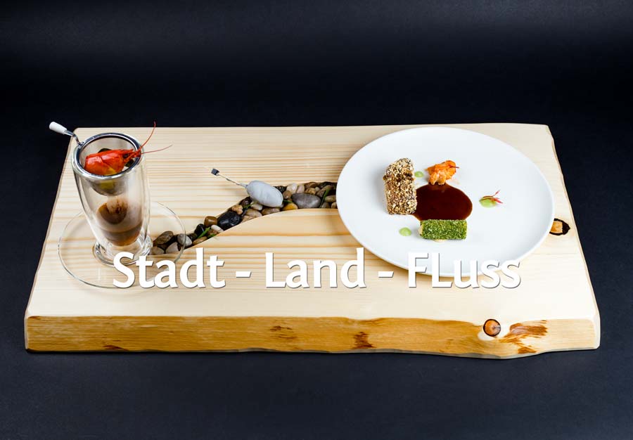 Signature Dish von Falko Weiß: Stadt Land Fluss