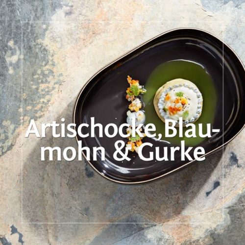 Artischocke, Blaumohn und Gurke